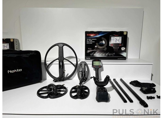 Nokta Impack Pro + Full Paket 4 Başlıklı – Türkiye’de İkinci  – Sıfır Ayarında – Pulsonik Dedektör - altın arama,