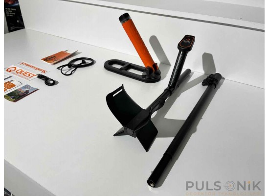 Quest Scuba Tector Pro Elips Başlık + Arama Kolu – Sıfır Ayarında – İkinci El – Pulsonik Dedektör - pulsonik dedektör,
