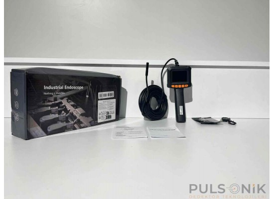 Yılan Kamera – 10 Metre Kablo, 8 mm Sensör, Çift Kamera, (Pulsonik Dedektör) - pulsonik dedektör,