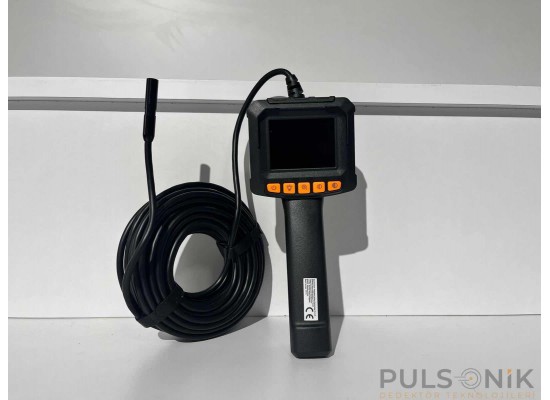 Yılan Kamera – 10 Metre Kablo, 8 mm Sensör, Çift Kamera, (Pulsonik Dedektör) - pulsonik dedektör,
