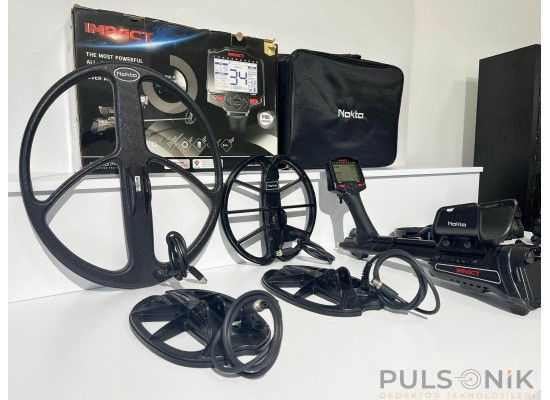 Nokta Impact Pro + Pro Full Paket 4 Başlık – Sıfırdan Farksız – Sadece Bizde – Pulsonik Dedektör - pulsonik dedektör,