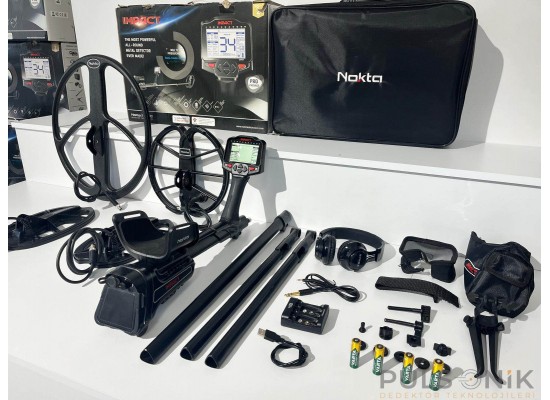Nokta Impact Pro + Pro Full Paket 4 Başlık – Sıfırdan Farksız – Sadece Bizde – Pulsonik Dedektör - pulsonik dedektör,