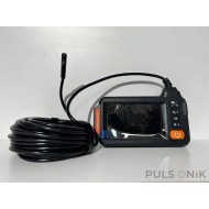 Yılan Kamera – 10 Metre Kablo, 8 mm Sensör, Çift Kamera, Kayıt Özellikli (Pulsonik Dedektör)