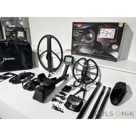 Nokta Impact Pro + Pro Full Paket 4 Başlık – Sıfırdan Farksız – Sadece Bizde – Pulsonik Dedektör - pulsonik dedektör,